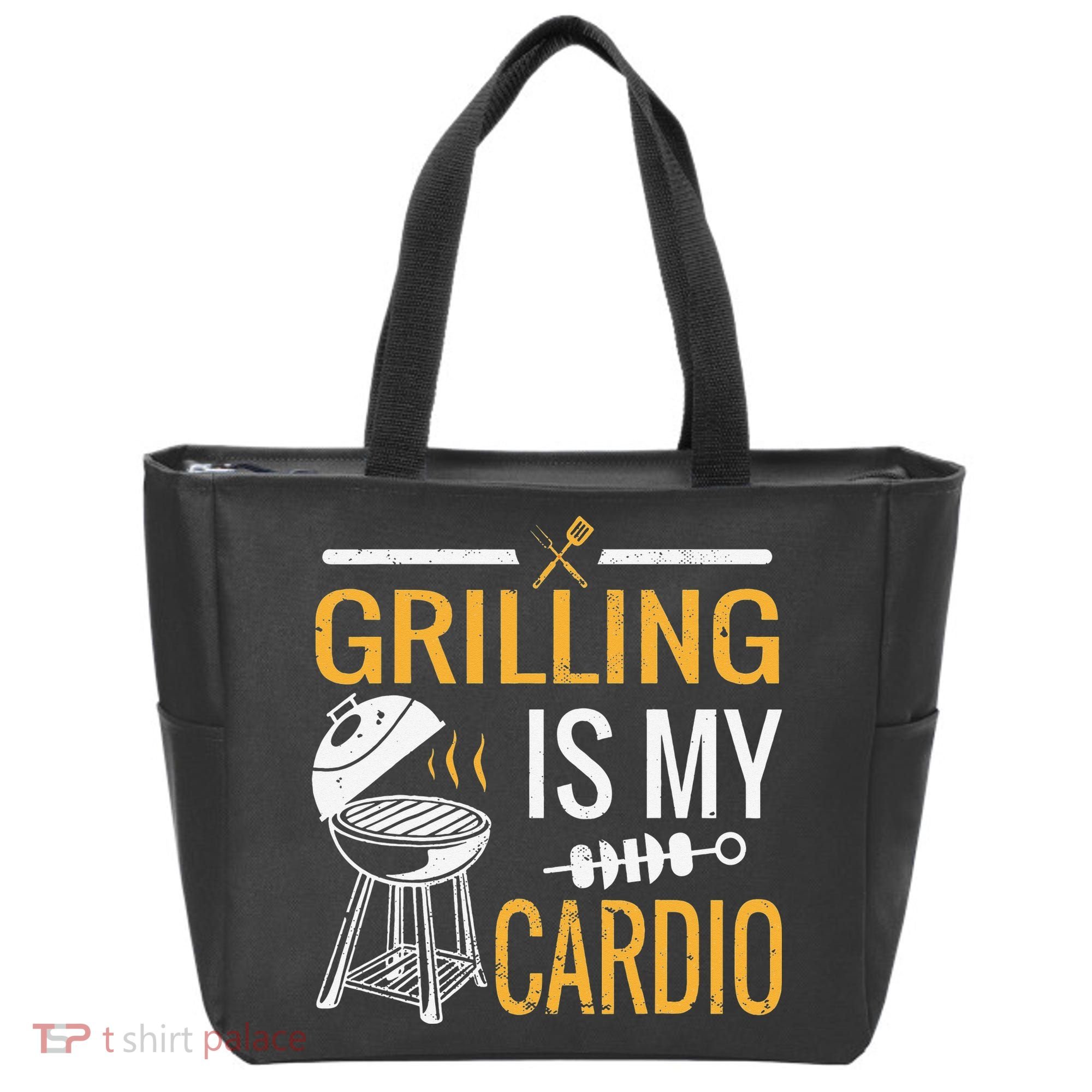 Funny BBQ Grill Chef Barbecue Grilling Is My Cardio Tote Bag