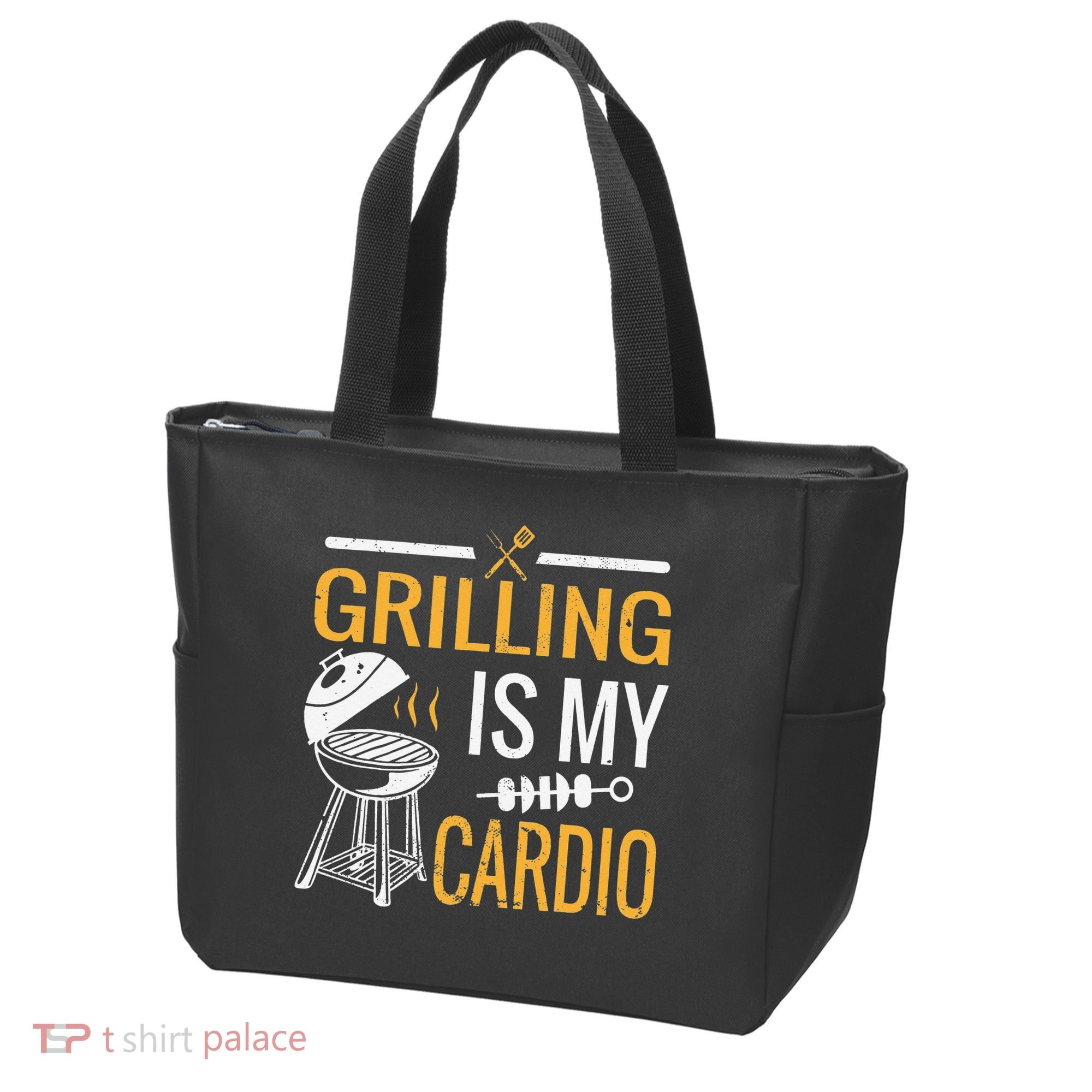 Funny BBQ Grill Chef Barbecue Grilling Is My Cardio Tote Bag