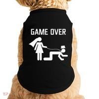 Funny Bride Groom Wedding Bachelor Bachelorette Party Doggie Tank thumb 0