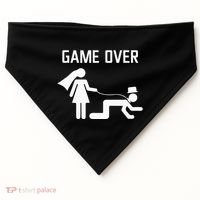 Funny Bride Groom Wedding Bachelor Bachelorette Party USA-Made Doggie Bandana thumb 0