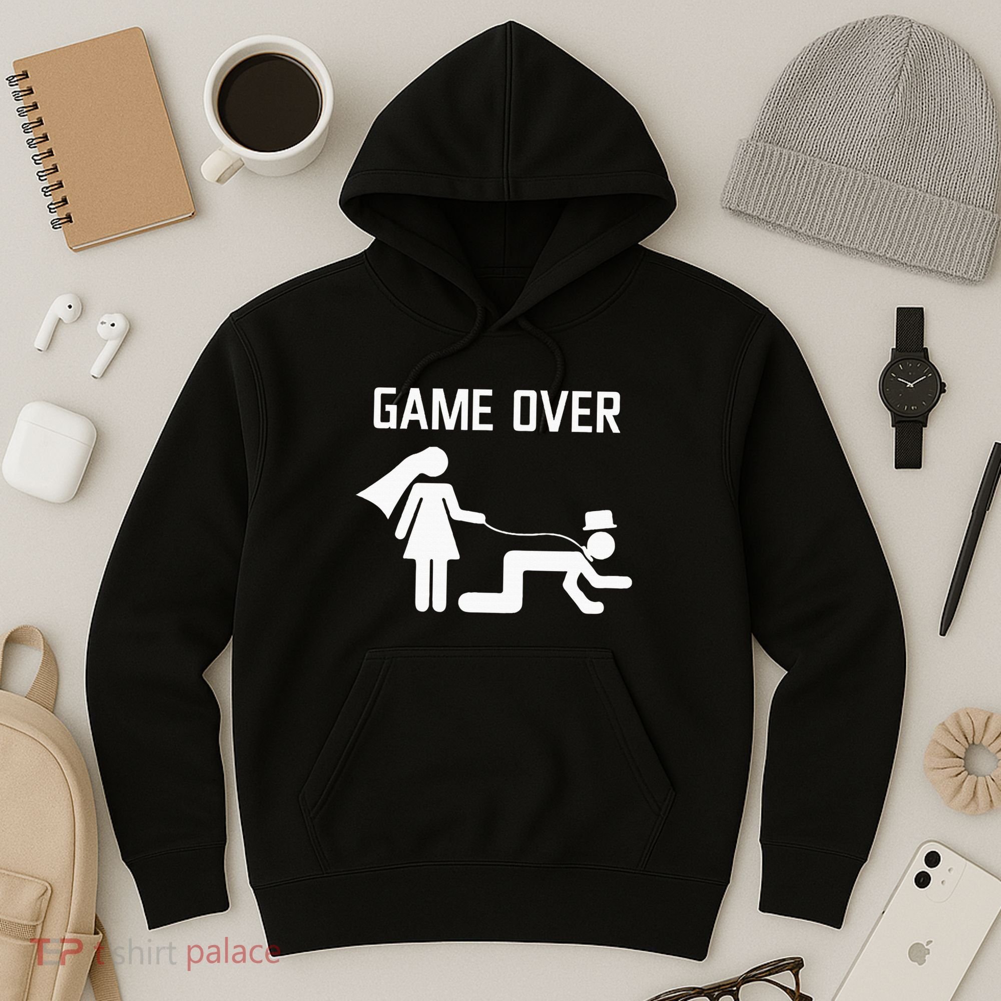 Funny Bride Groom Wedding Bachelor Bachelorette Party Hoodie