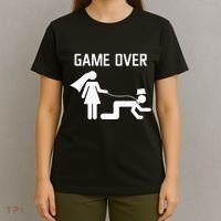 Funny Bride Groom Wedding Bachelor Bachelorette Party T-Shirt thumb 4