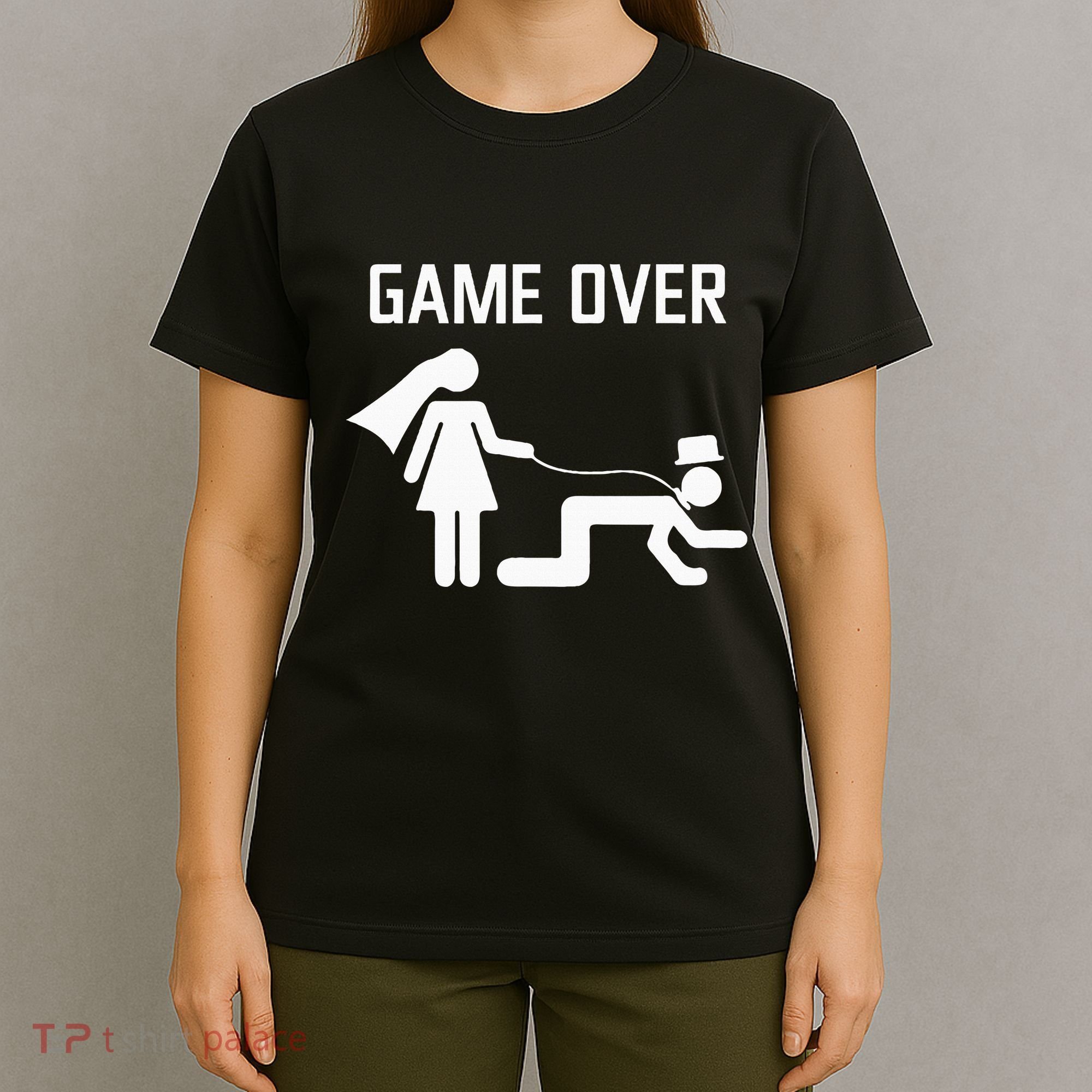 Funny Bride Groom Wedding Bachelor Bachelorette Party T-Shirt