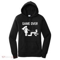 Funny Bride Groom Wedding Bachelor Bachelorette Party Women's Hoodie thumb 0