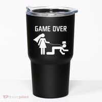 Funny Bride Groom Wedding Bachelor Bachelorette Party Tumbler thumb 0
