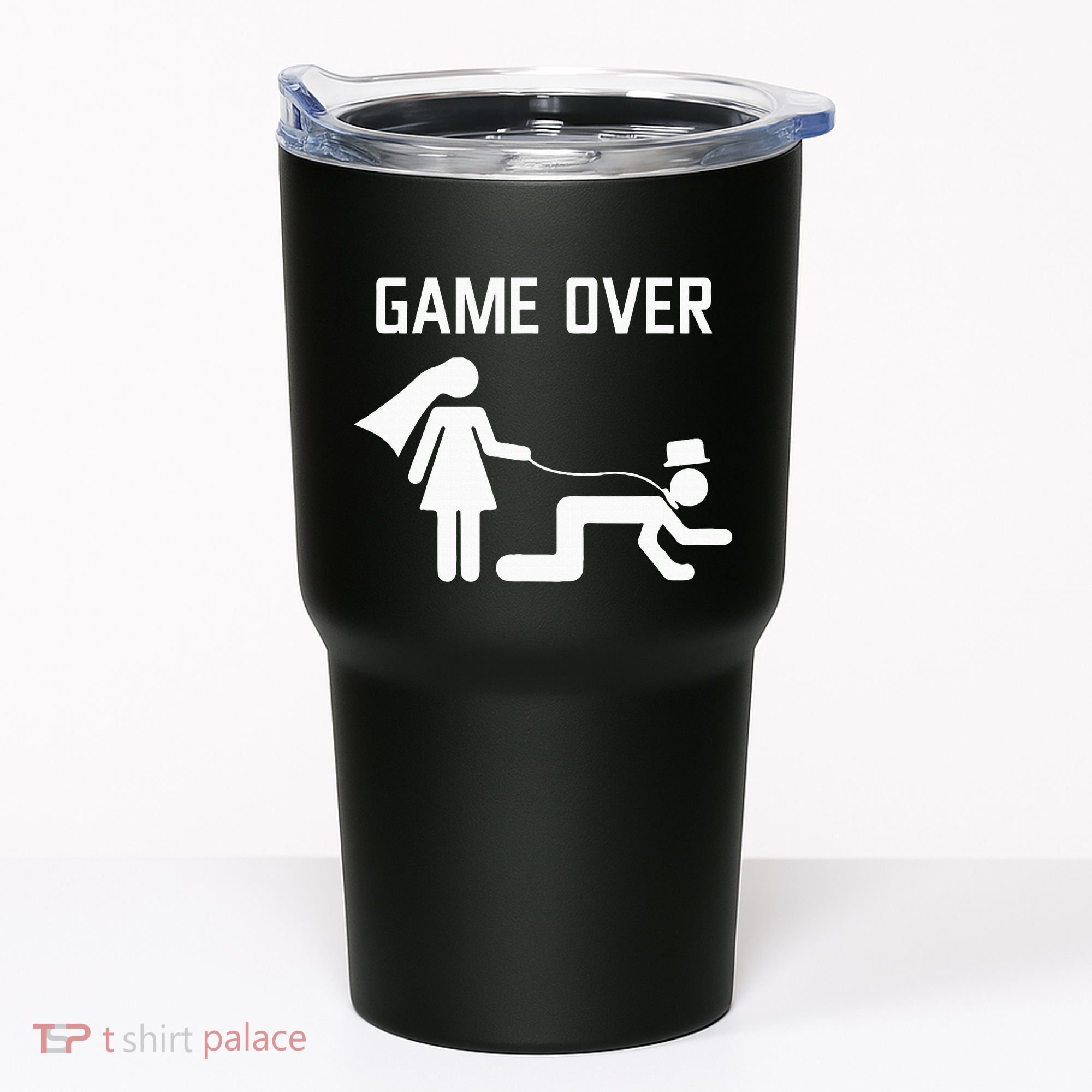 Funny Bride Groom Wedding Bachelor Bachelorette Party Tumbler