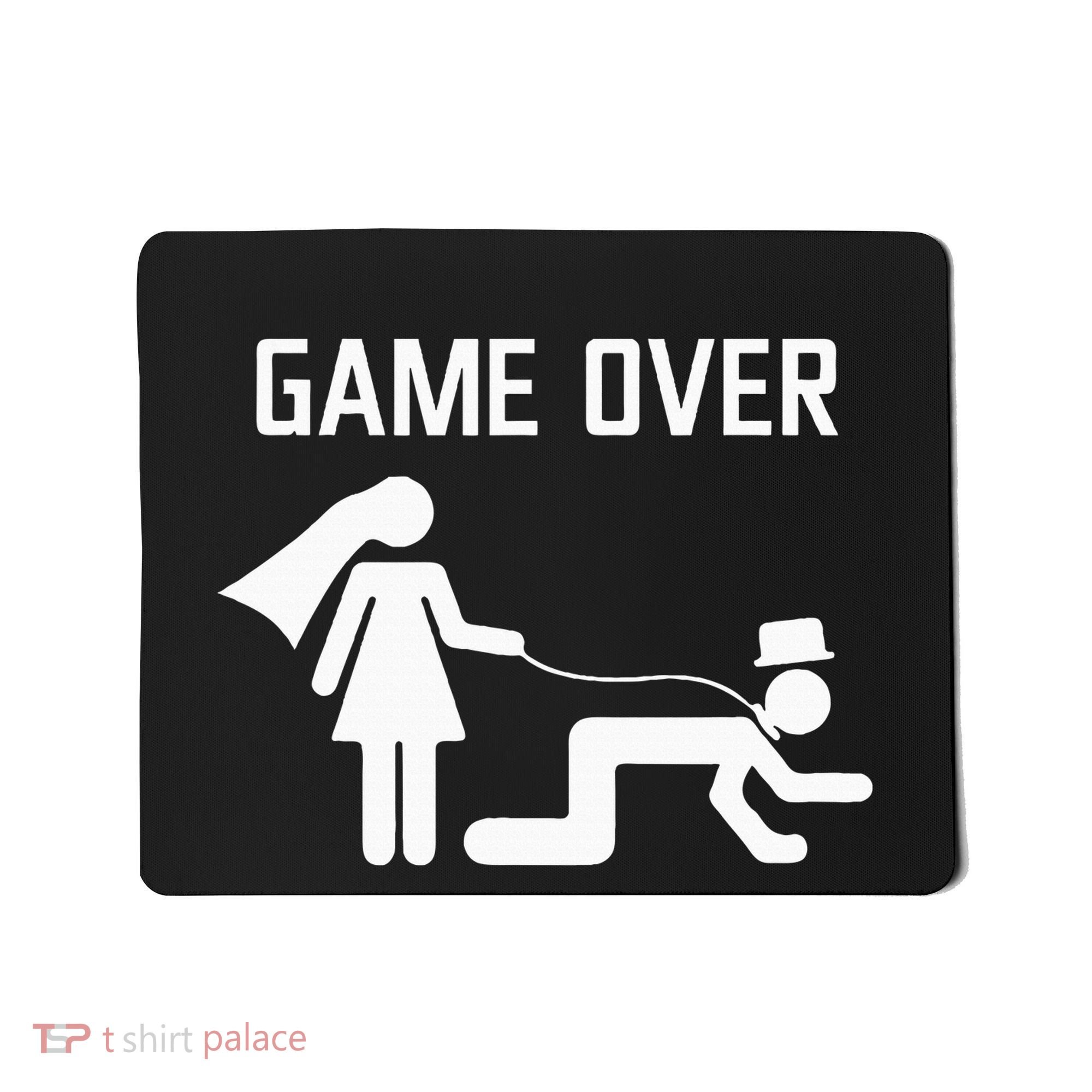 Funny Bride Groom Wedding Bachelor Bachelorette Party Mousepad