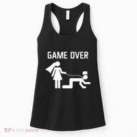 Funny Bride Groom Wedding Bachelor Bachelorette Party Women's Tank Top thumb 0