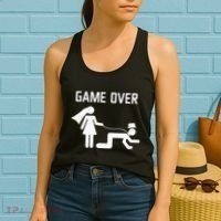 Funny Bride Groom Wedding Bachelor Bachelorette Party Women's Tank Top thumb 2