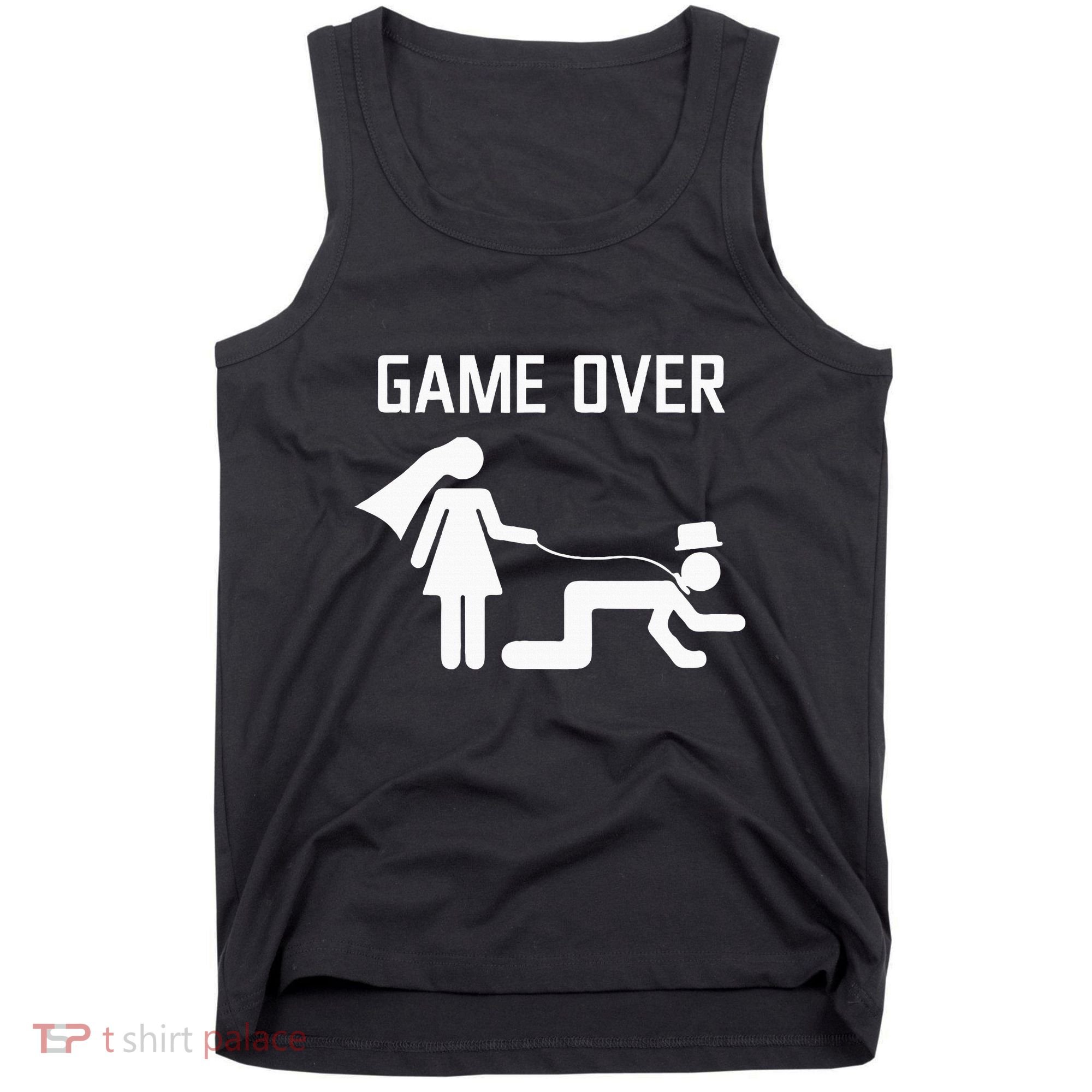 Funny Bride Groom Wedding Bachelor Bachelorette Party Tank Top