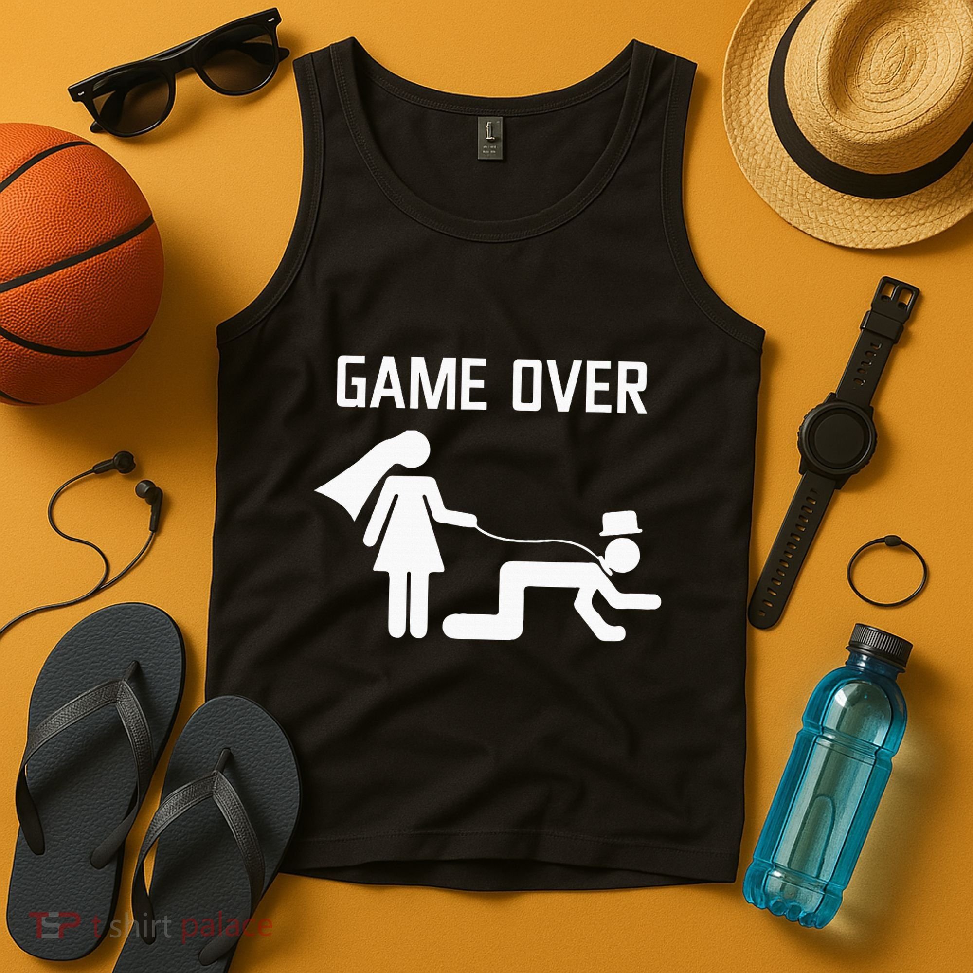 Funny Bride Groom Wedding Bachelor Bachelorette Party Tank Top