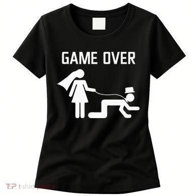 Funny Bride Groom Wedding Bachelor Bachelorette Party Women's T-Shirt