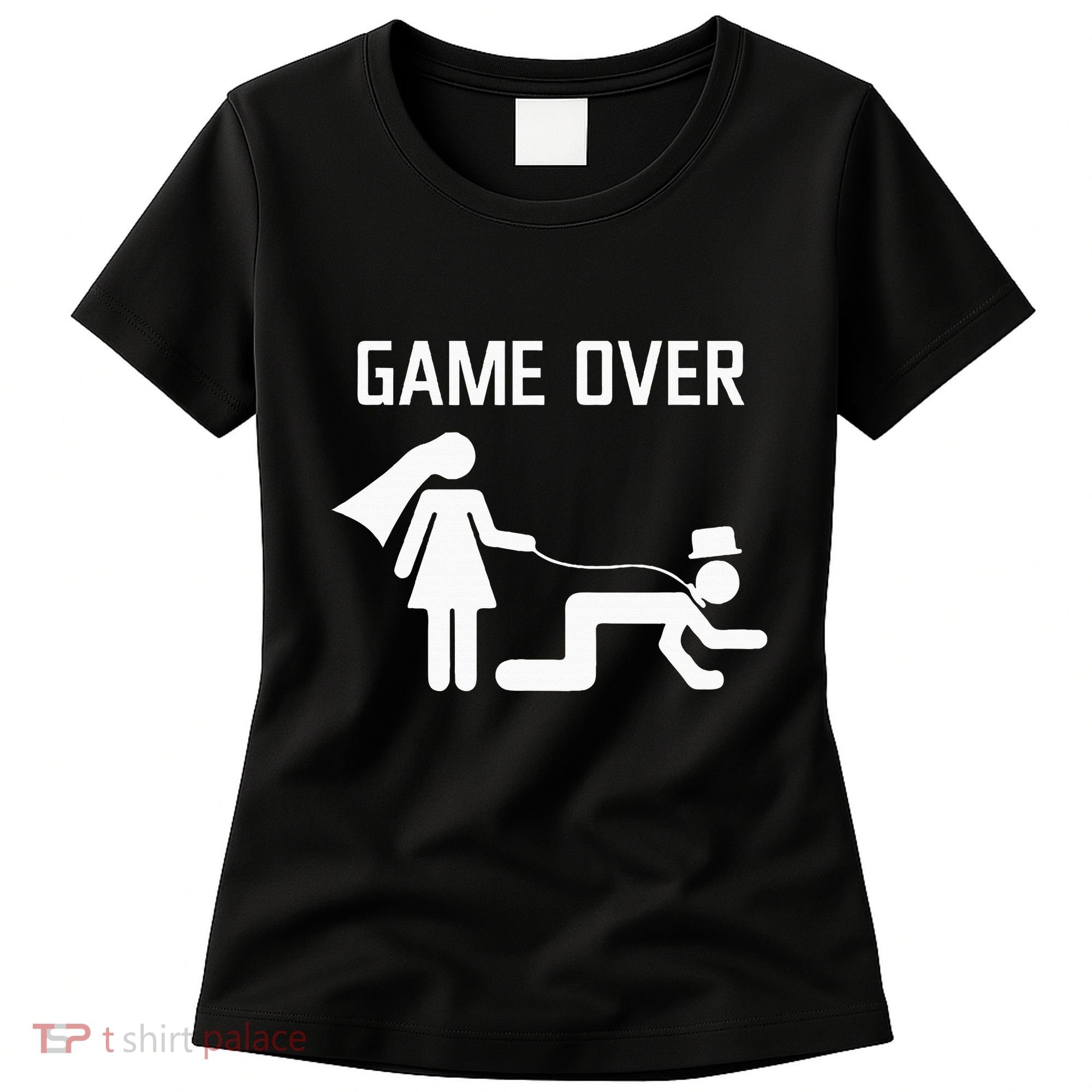 Funny Bride Groom Wedding Bachelor Bachelorette Party Women's T-Shirt