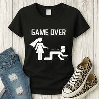 Funny Bride Groom Wedding Bachelor Bachelorette Party Women's T-Shirt thumb 3