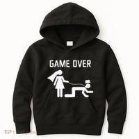 Funny Bride Groom Wedding Bachelor Bachelorette Party Kids Hoodie thumb 0