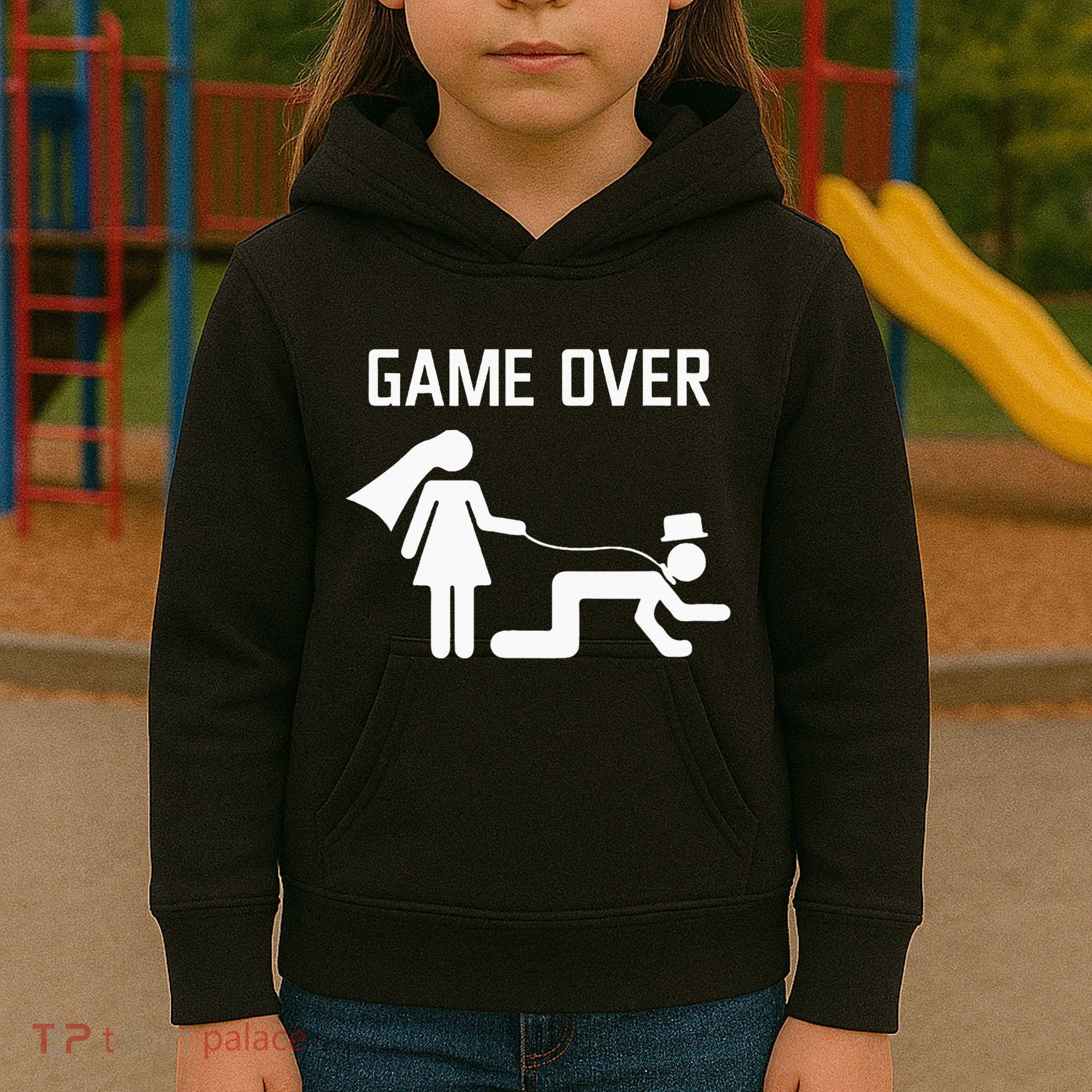 Funny Bride Groom Wedding Bachelor Bachelorette Party Kids Hoodie