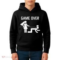 Funny Bride Groom Wedding Bachelor Bachelorette Party Kids Hoodie thumb 4