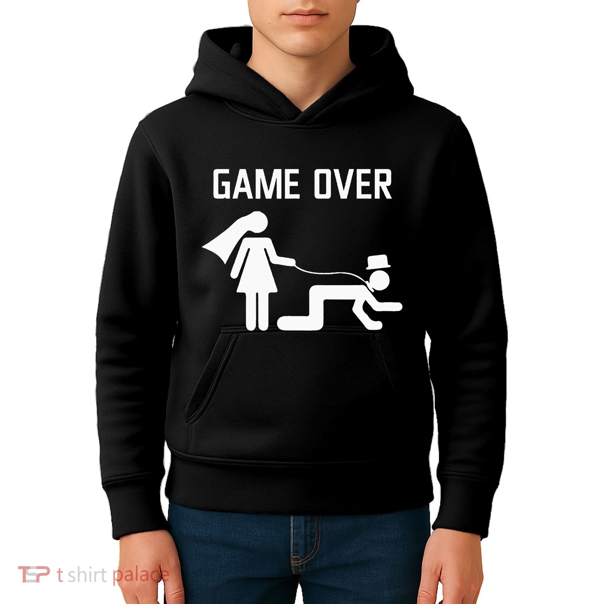 Funny Bride Groom Wedding Bachelor Bachelorette Party Kids Hoodie