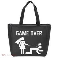 Funny Bride Groom Wedding Bachelor Bachelorette Party Tote Bag thumb 0