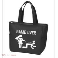 Funny Bride Groom Wedding Bachelor Bachelorette Party Tote Bag thumb 3