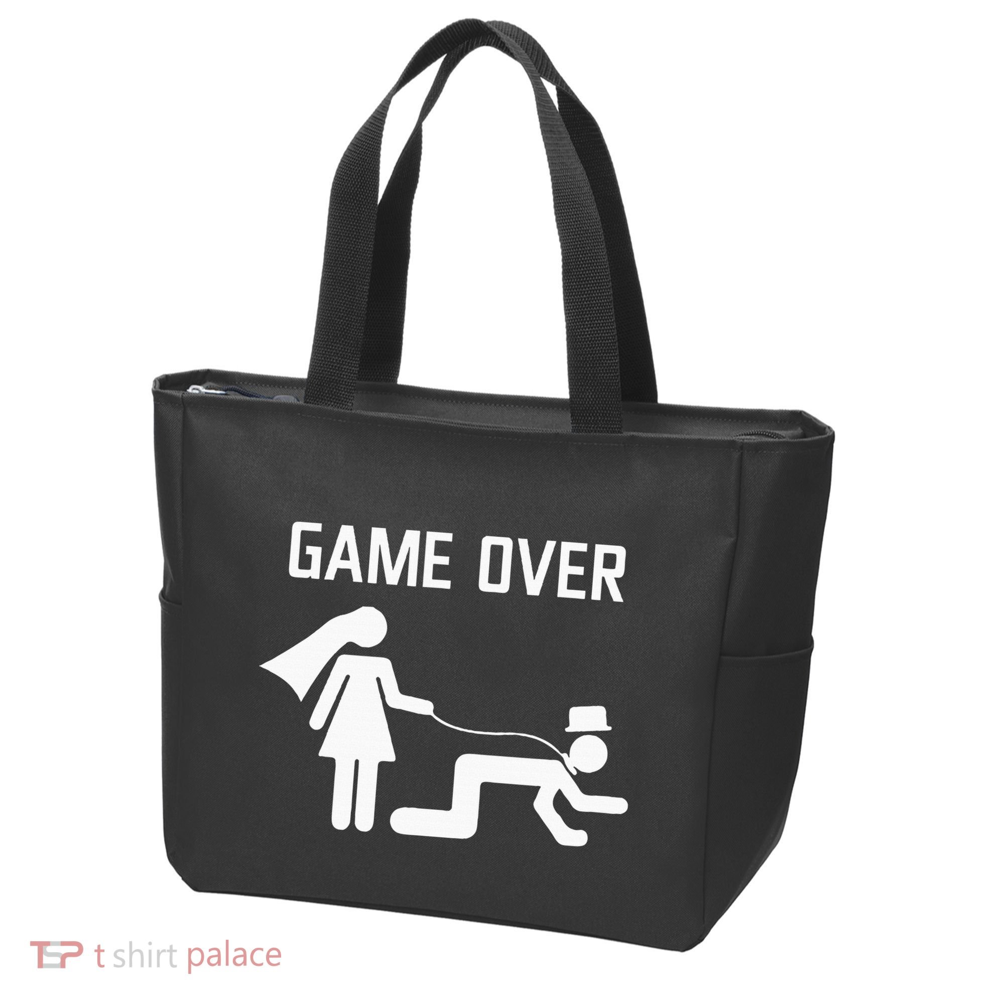 Funny Bride Groom Wedding Bachelor Bachelorette Party Tote Bag