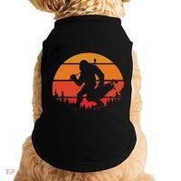 Funny Bigfoot Golf Retro Sasquatch Playing Golf Doggie Tank thumb 0