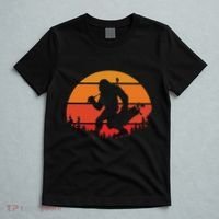 Funny Bigfoot Golf Retro Sasquatch Playing Golf T-Shirt thumb 5