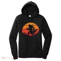 Funny Bigfoot Golf Retro Sasquatch Playing Golf Women's Hoodie thumb 0