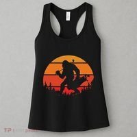 Funny Bigfoot Golf Retro Sasquatch Playing Golf Women's Tank Top thumb 3