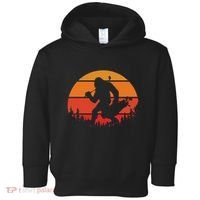 Funny Bigfoot Golf Retro Sasquatch Playing Golf Toddler Hoodie thumb 0