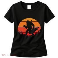 Funny Bigfoot Golf Retro Sasquatch Playing Golf Women's T-Shirt thumb 0