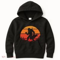 Funny Bigfoot Golf Retro Sasquatch Playing Golf Kids Hoodie thumb 0