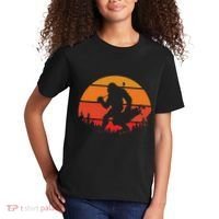 Funny Bigfoot Golf Retro Sasquatch Playing Golf Kids T-Shirt thumb 2