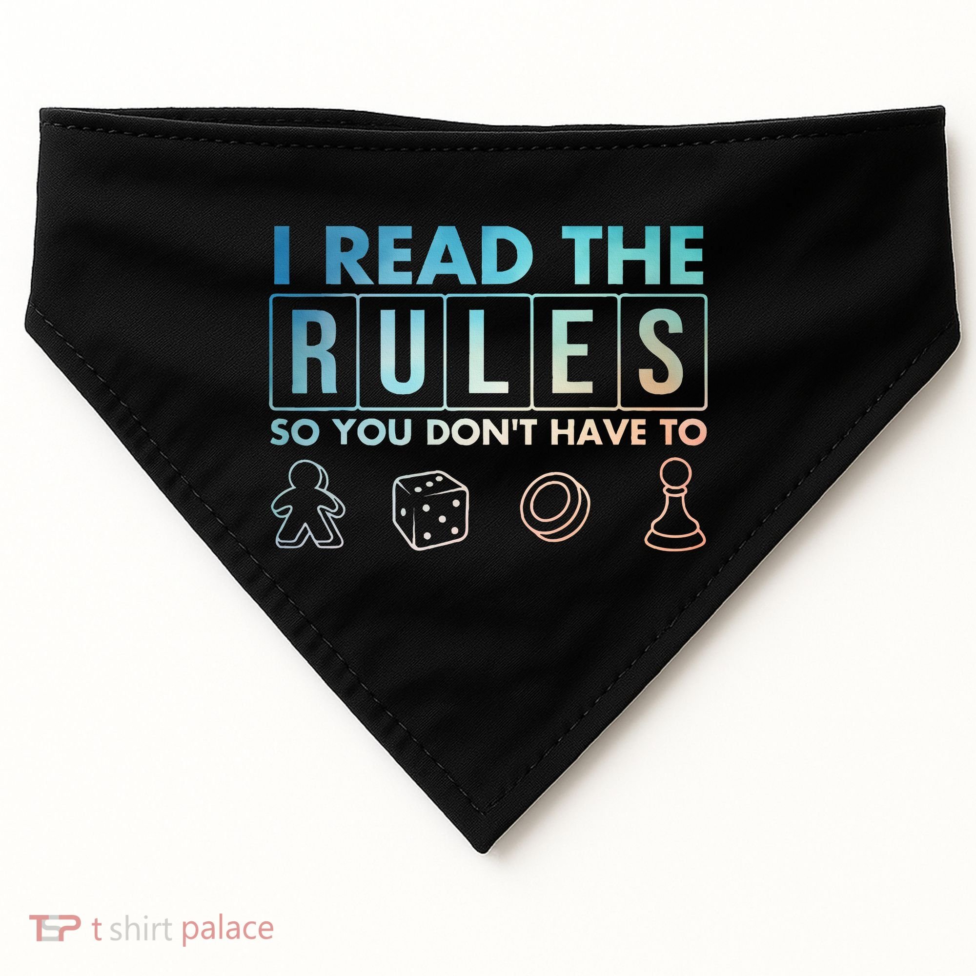Funny Board Games Art For  Lovers Board Gamer  USA-Made Doggie Bandana