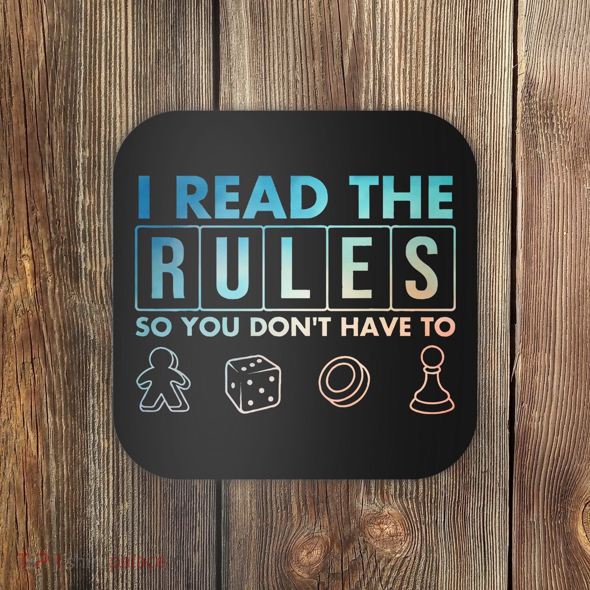 Funny Board Games Art For  Lovers Board Gamer  Coaster