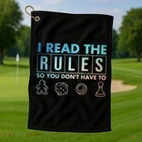 Funny Board Games Art For  Lovers Board Gamer  Golf Towel thumb 1