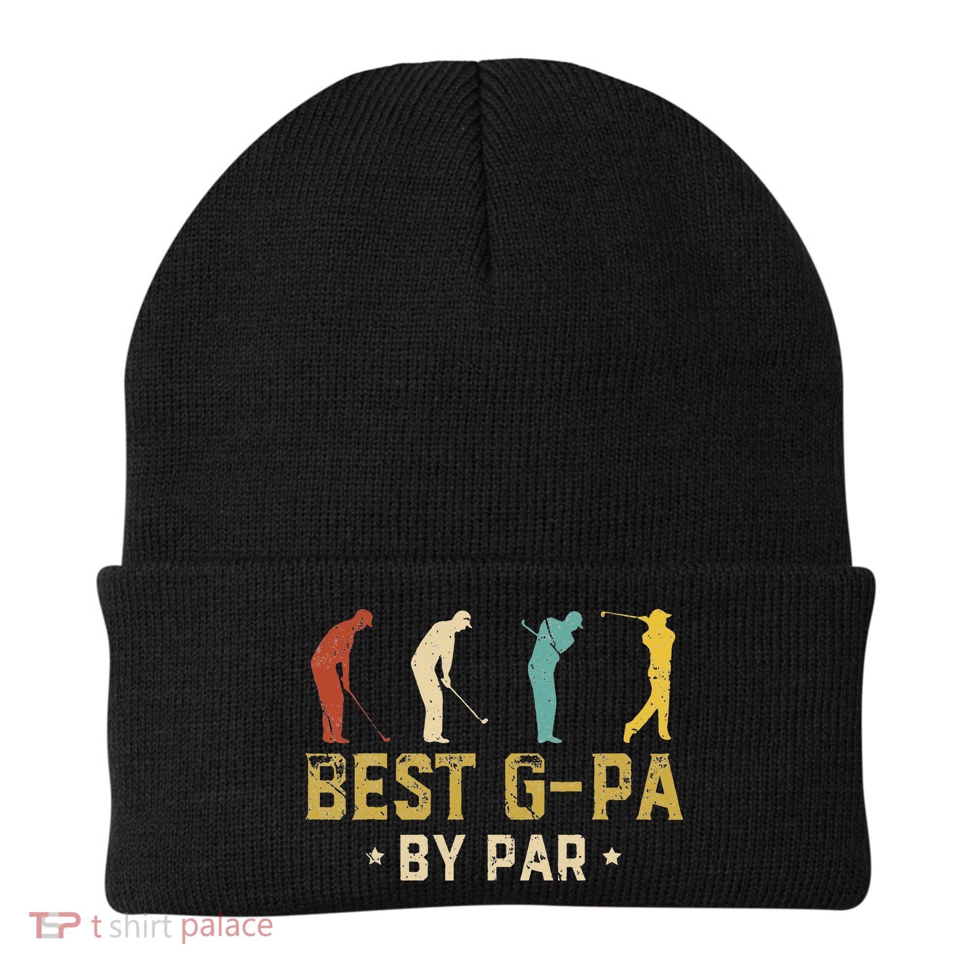 Funny Best GPa By Par Father's Day Gifts Golf Beanie