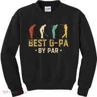 Funny Best GPa By Par Father's Day Gifts Golf Kids Sweatshirt thumb 0