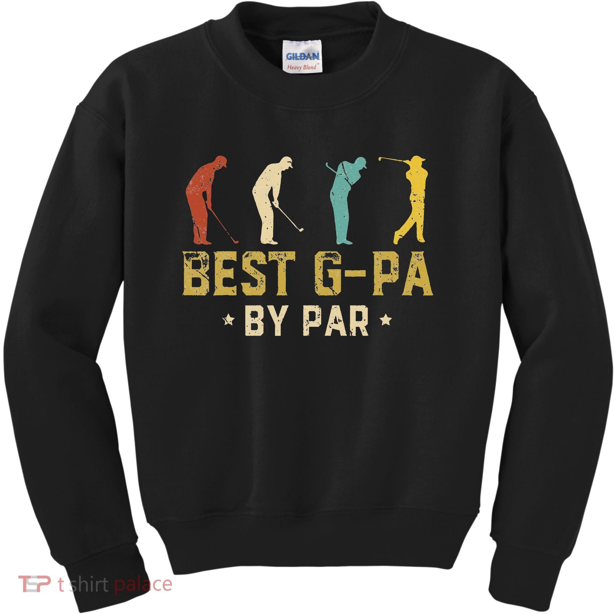Funny Best GPa By Par Father's Day Gifts Golf Kids Sweatshirt