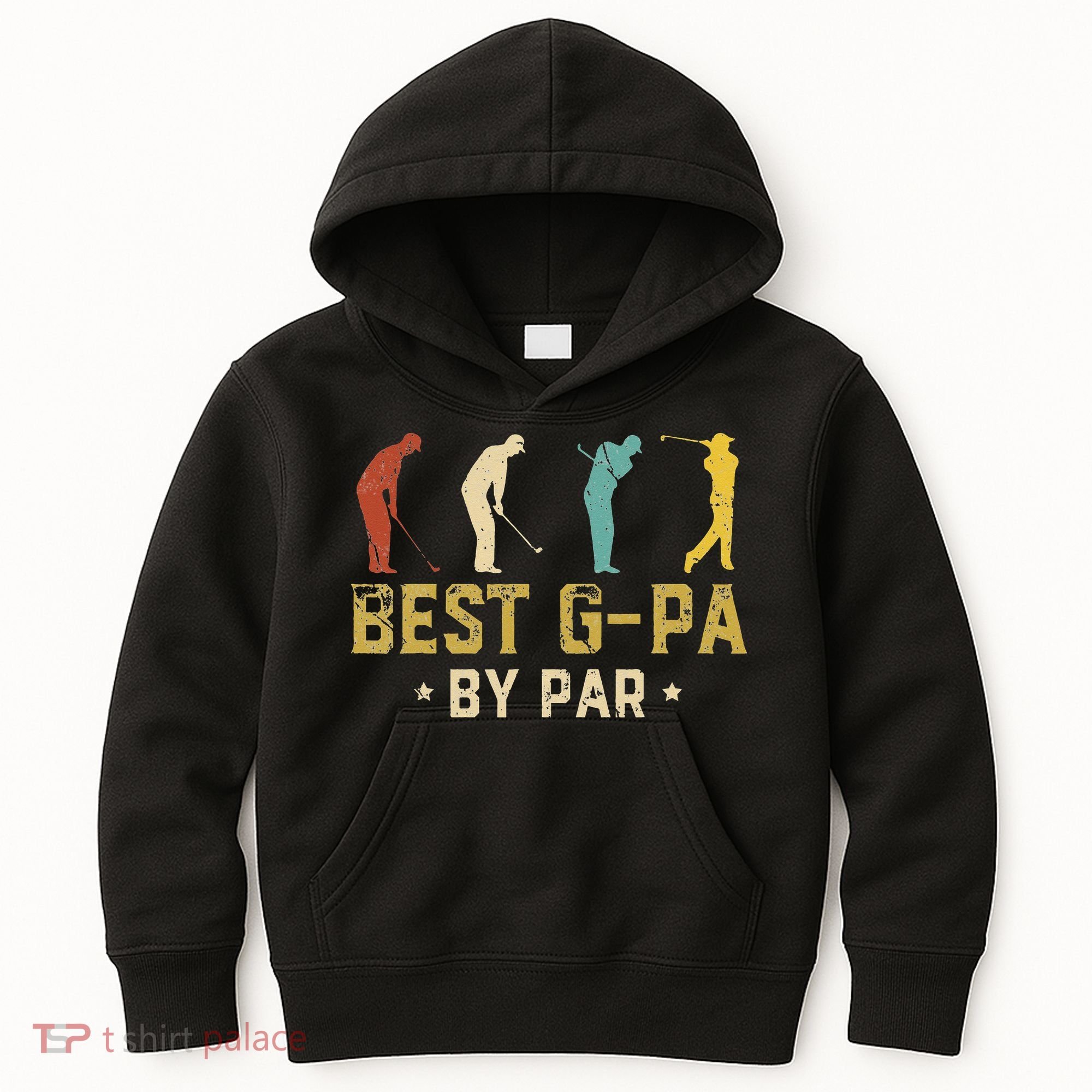 Funny Best GPa By Par Father's Day Gifts Golf Kids Hoodie