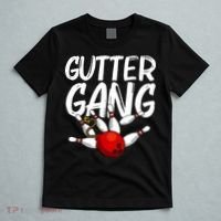 Funny Bowling Gift For Men Women Cool Gutter Gang Bowlers T-Shirt thumb 5