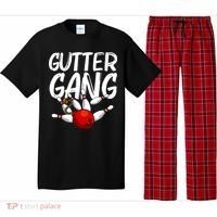 Funny Bowling Gift For Men Women Cool Gutter Gang Bowlers Pajama Set thumb 0