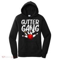 Funny Bowling Gift For Men Women Cool Gutter Gang Bowlers Women's Hoodie thumb 0