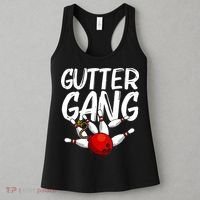 Funny Bowling Gift For Men Women Cool Gutter Gang Bowlers Women's Tank Top thumb 3