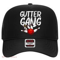 Funny Bowling Gift For Men Women Cool Gutter Gang Bowlers Hat thumb 0