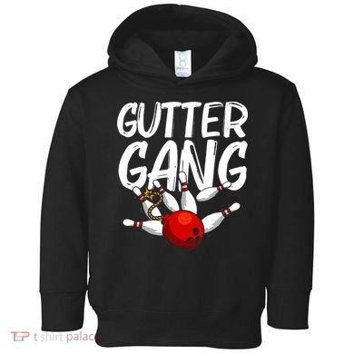 Funny Bowling Gift For Men Women Cool Gutter Gang Bowlers Toddler Hoodie
