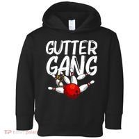 Funny Bowling Gift For Men Women Cool Gutter Gang Bowlers Toddler Hoodie thumb 0