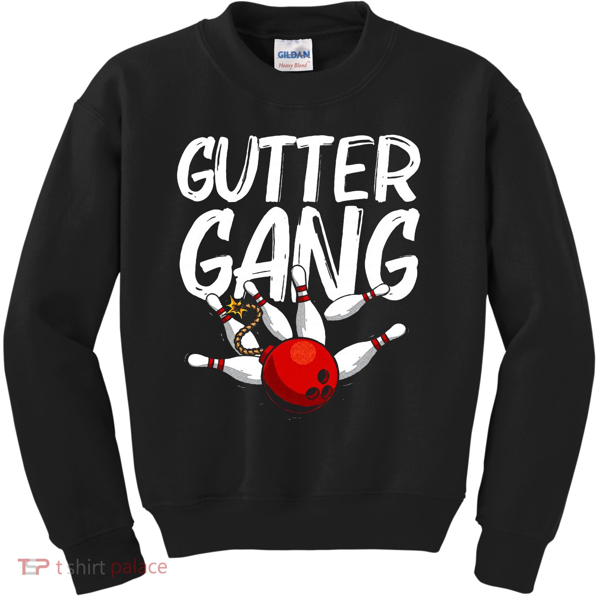 Funny Bowling Gift For Men Women Cool Gutter Gang Bowlers Kids Sweatshirt