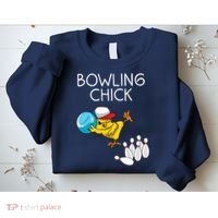 Funny Bowling Gift Women Cute Bowling Chick Sports Athlete Sweatshirt thumb 2