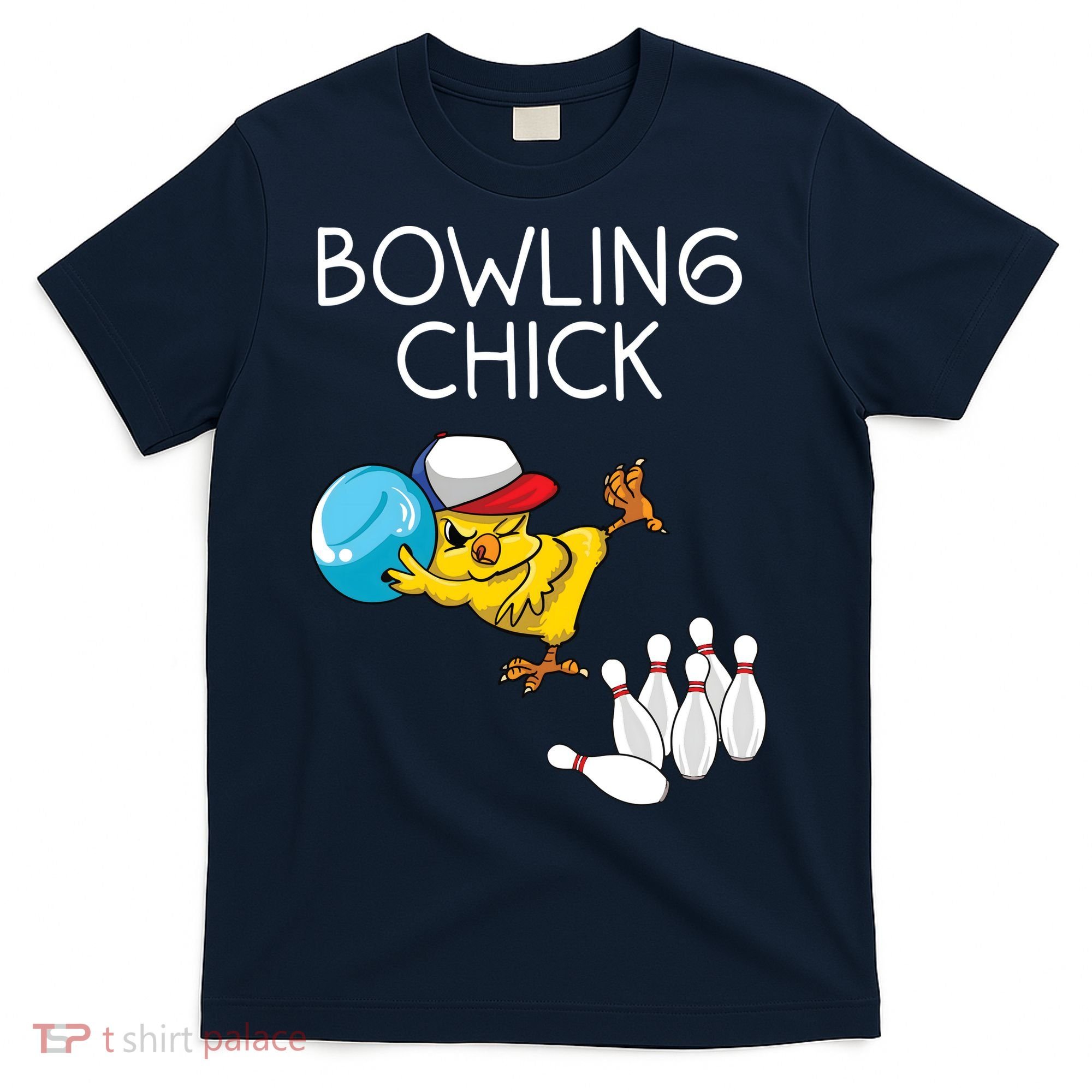 Funny Bowling Gift Women Cute Bowling Chick Sports Athlete T-Shirt